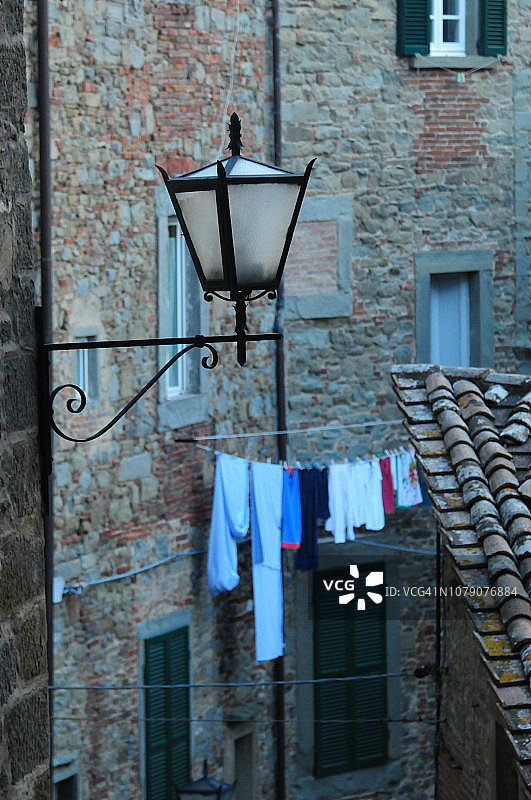 墙壁安装的街灯图片素材