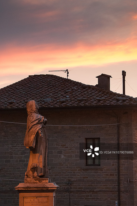 科尔托纳的圣玛嘉烈雕像图片素材