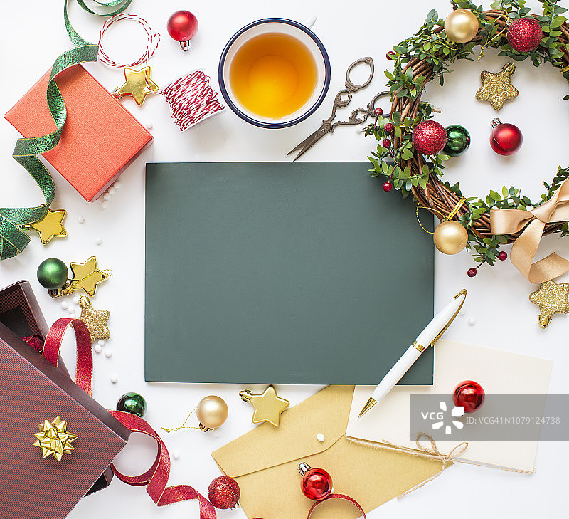 圣诞节准备待办事项清单文本空间图像图片素材