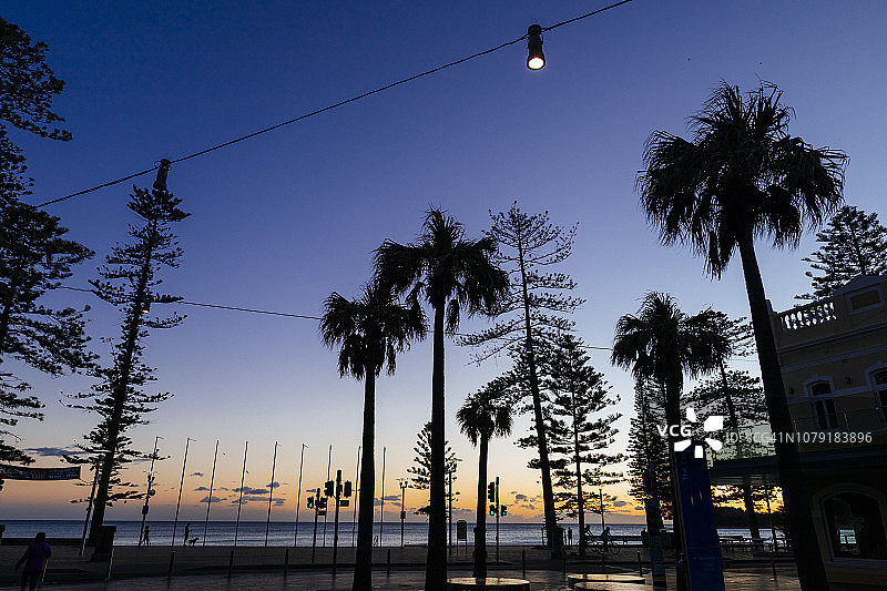曼利海滩日出图片素材