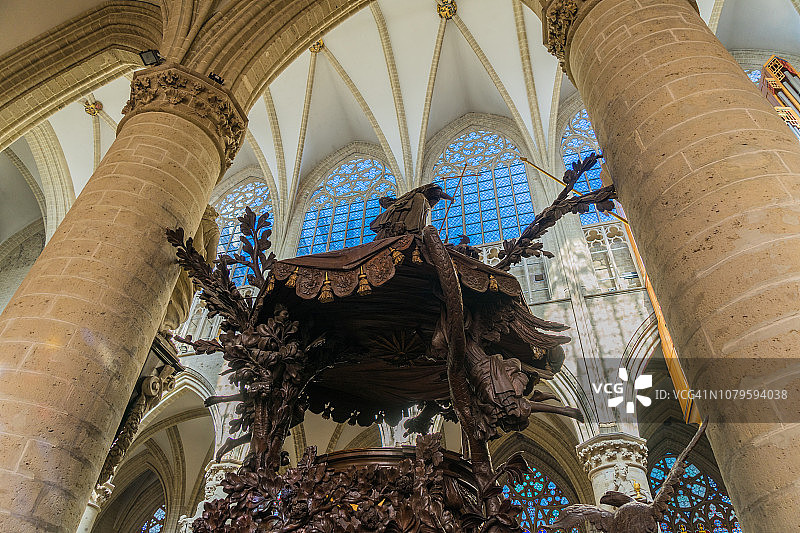 布鲁塞尔圣弥额尔圣古都勒主教座堂图片素材