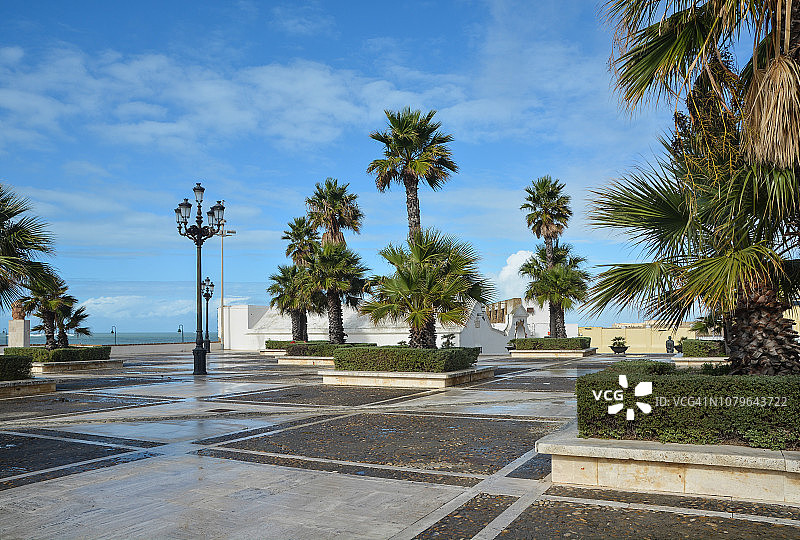 加的斯码头图片素材