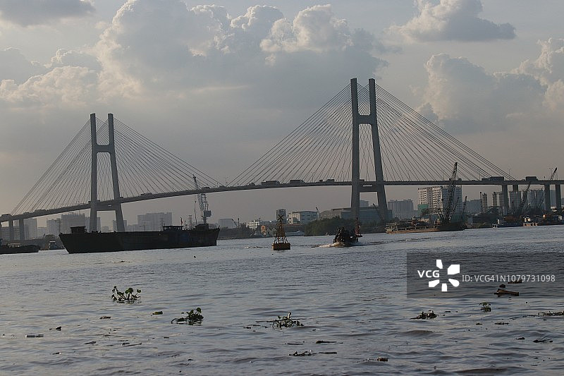 西贡河口图片素材