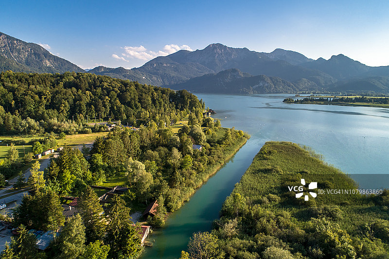 科赫尔湖，巴伐利亚，德国，欧洲图片素材