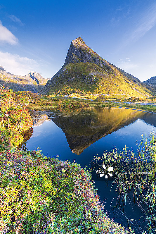 挪威弗雷德旺格兰斯廷登山图片素材