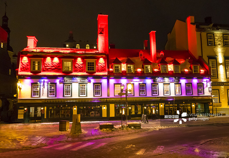 魁北克的历史建筑图片素材