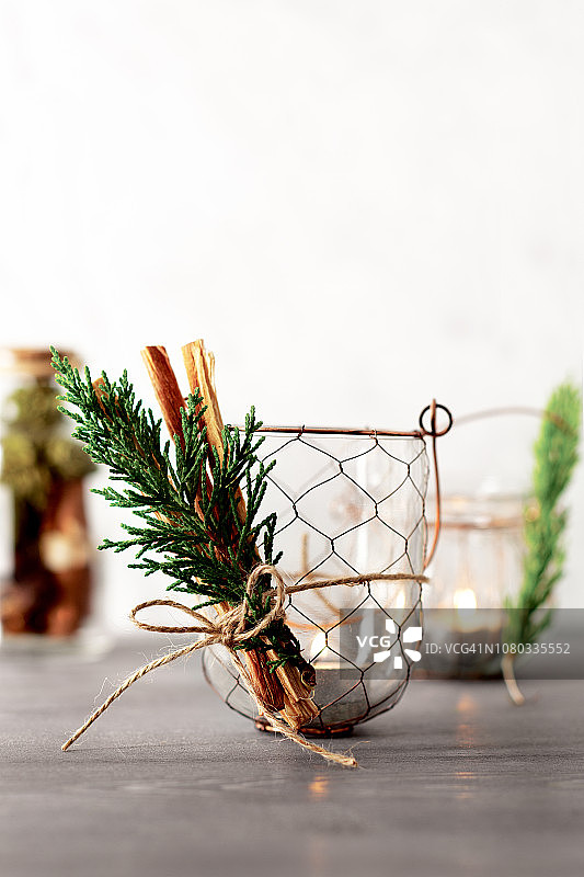 圣诞蜡烛、圣诞灯饰、圣诞装饰图片素材