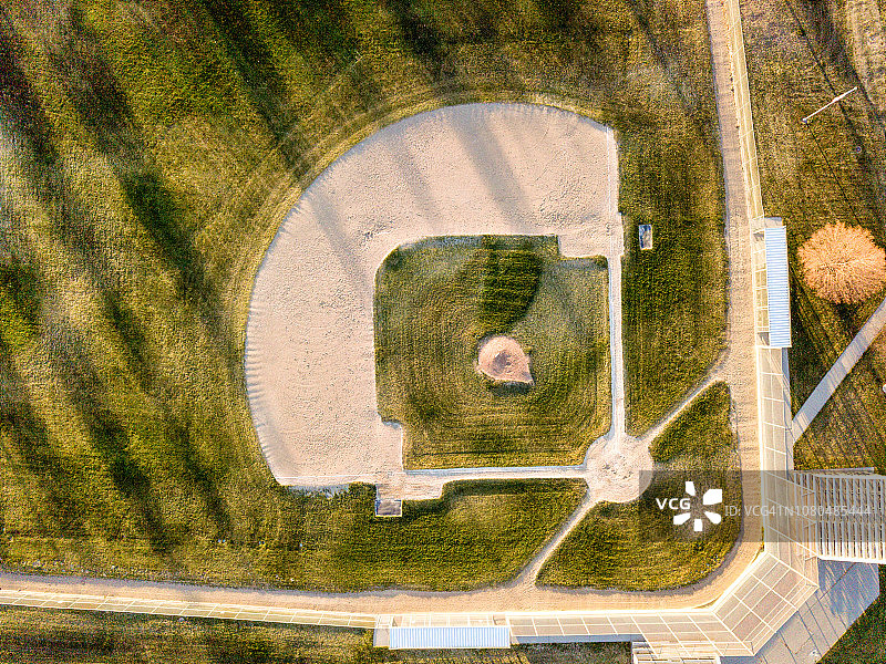 棒球场鸟瞰图图片素材