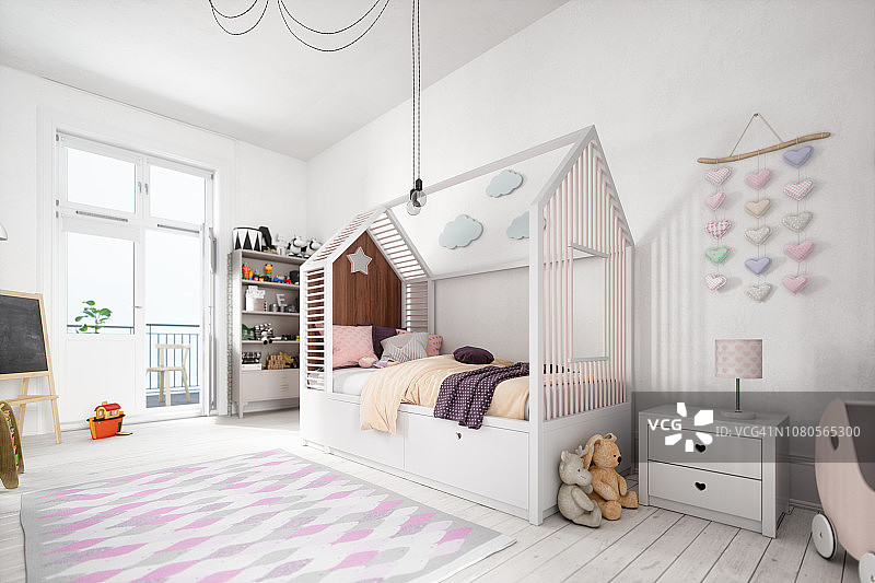 斯堪的纳维亚风格儿童房图片素材