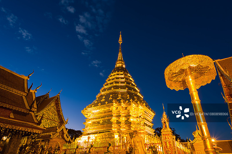 泰国清迈素贴寺图片素材