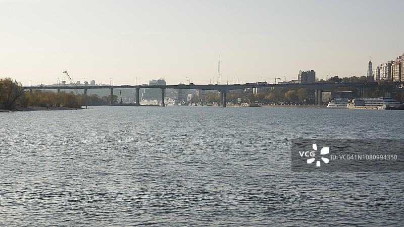 俄罗斯顿河畔罗斯托夫和顿河全景图片素材
