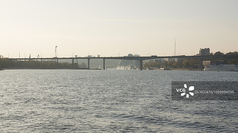 俄罗斯顿河畔罗斯托夫和顿河全景图片素材