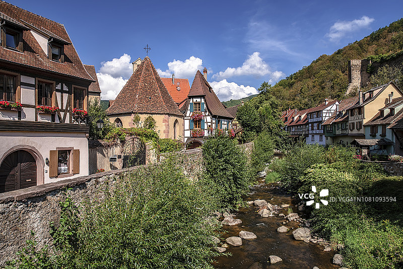 凯泽斯贝格，阿尔萨斯，法国，欧洲图片素材