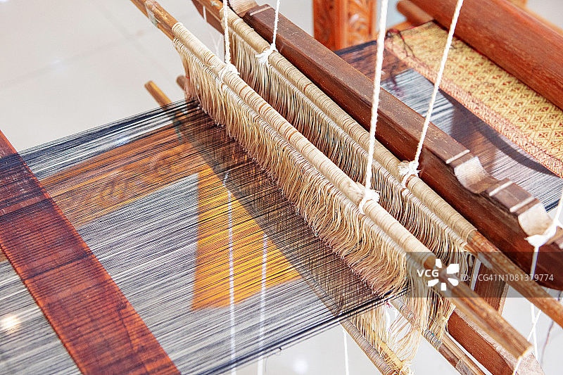 古老的织布机图片素材