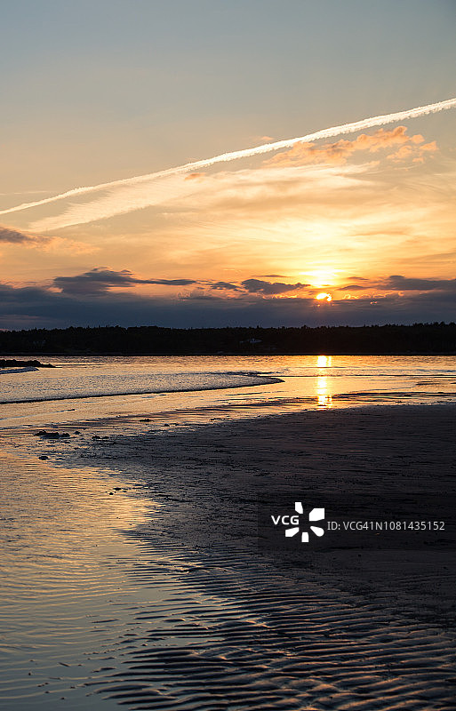 海湾日落图片素材