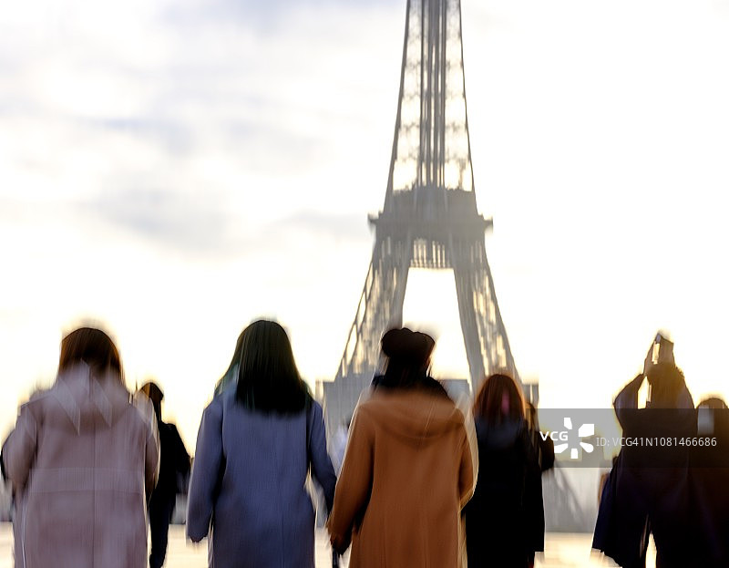 巴黎旅游团图片素材