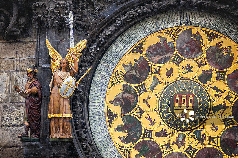 捷克共和国布拉格天文钟图片素材