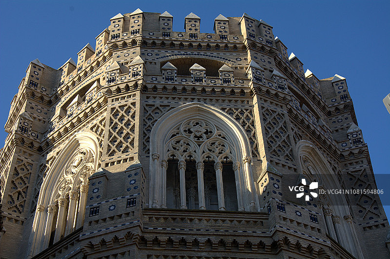 萨拉戈萨救世主主教座堂的穆德哈尔墙图片素材