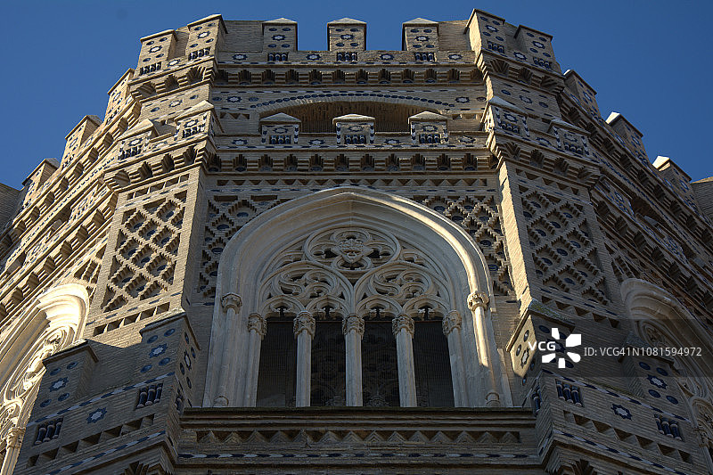 萨拉戈萨救世主主教座堂的穆德哈尔墙图片素材