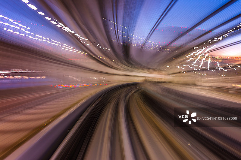 东京彩虹桥快镜头图片素材