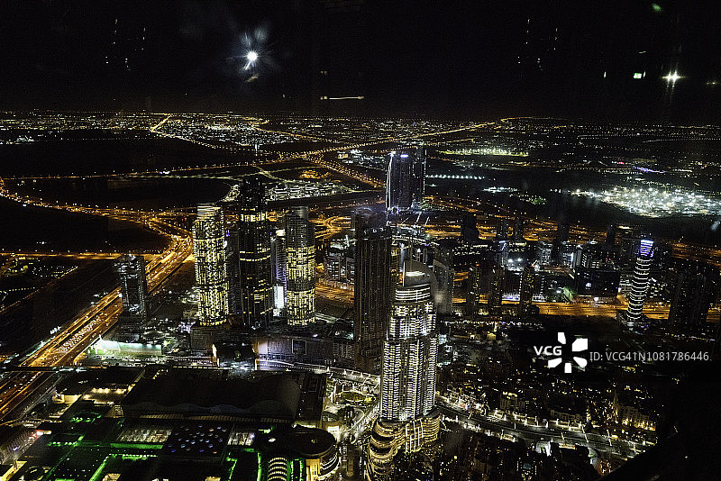 迪拜哈利法塔之夜图片素材