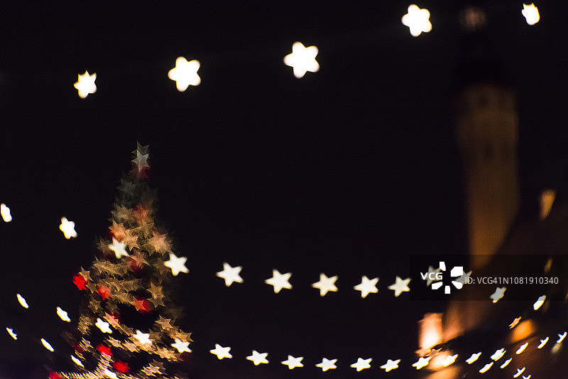 照亮欧洲市场的圣诞灯饰图片素材