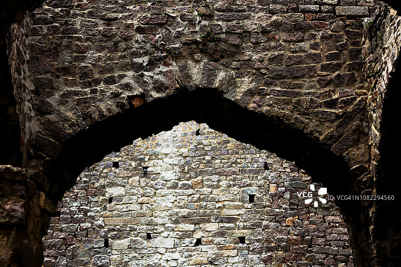 戈尔康达堡的内墙图片素材