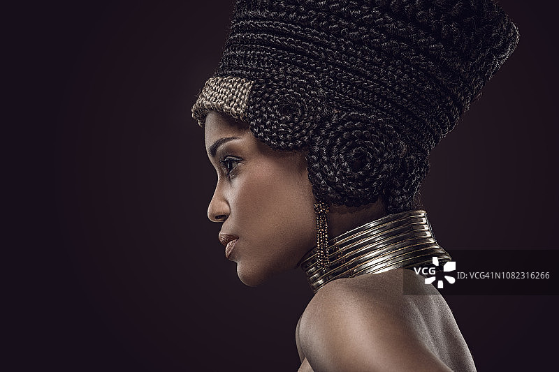 美丽的奈费尔提蒂女性图片素材