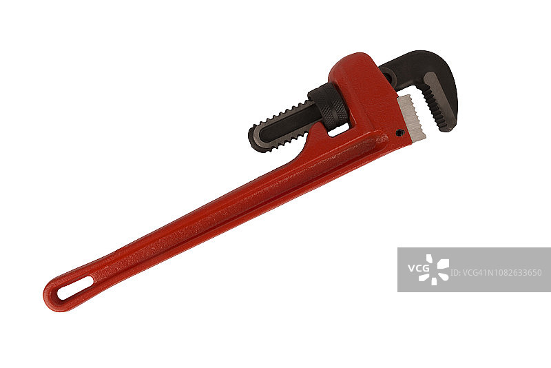 对角线放置的大型活动扳手图片素材