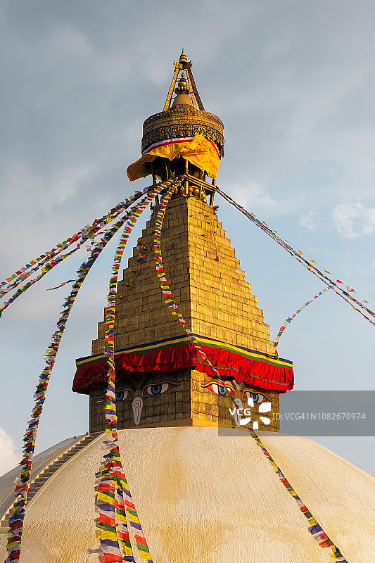 尼泊尔加德满都博达哈大佛塔图片素材
