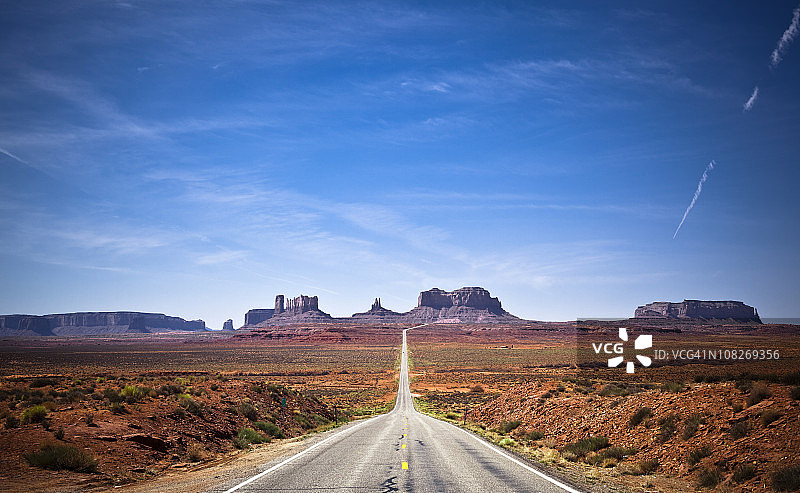 通往纪念碑谷的163号乡村公路图片素材