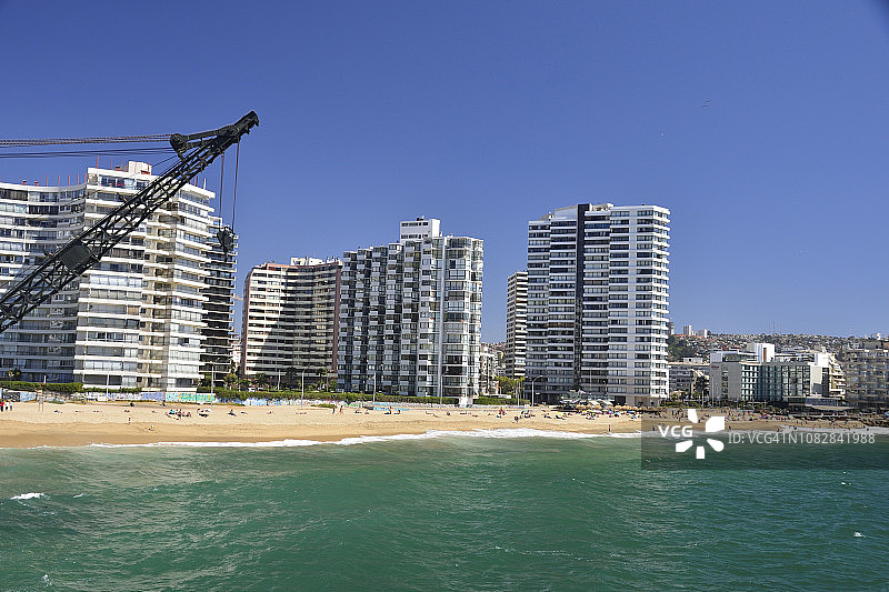 智利阿卡普尔科海滩图片素材