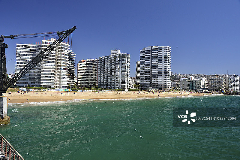 智利阿卡普尔科海滩图片素材