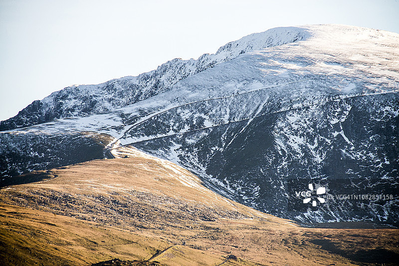 斯诺登峰路线图片素材