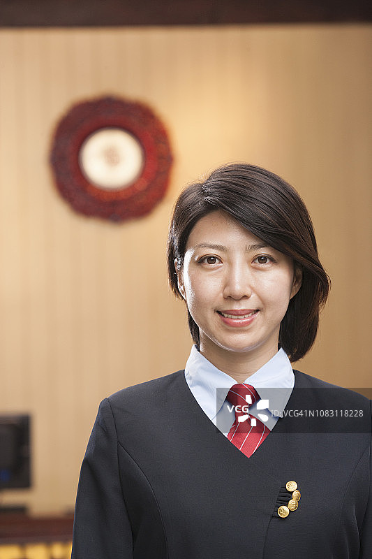 微笑的中国女人图片素材