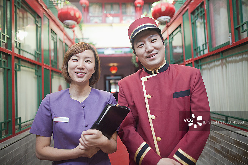 中国酒店员工图片素材