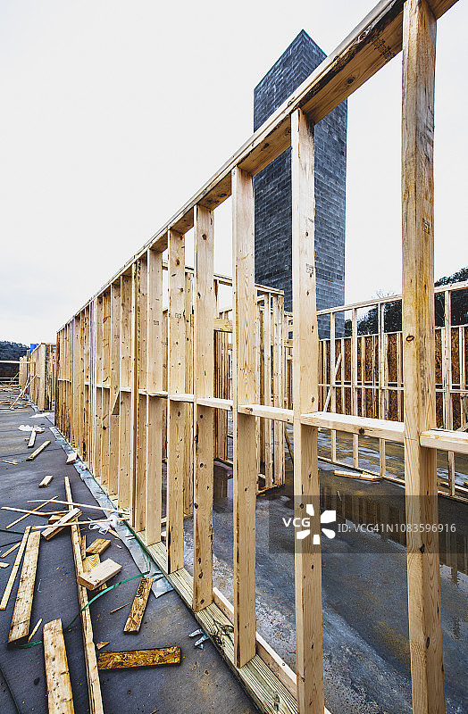 现代住宅建筑工地图片素材