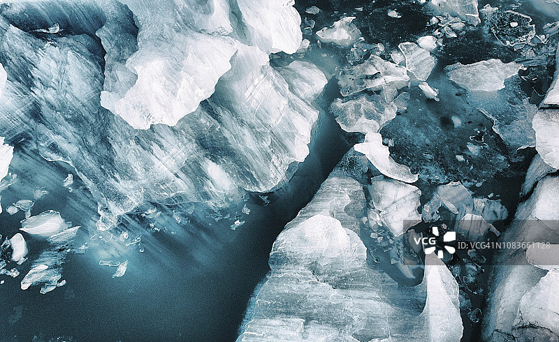 俯瞰冰山图片素材