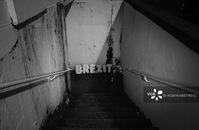 英国脱欧纪念楼梯间图片素材