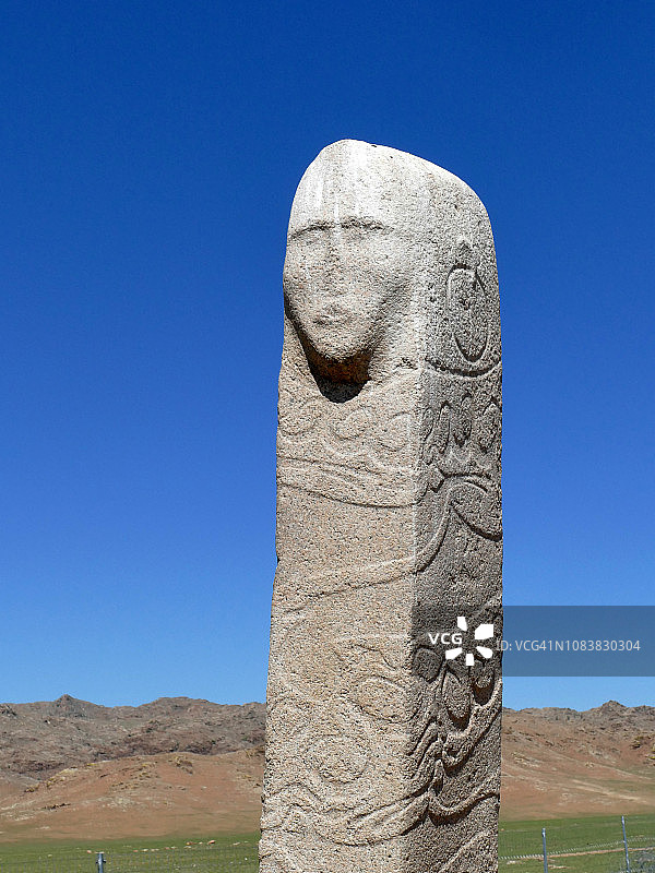蒙古国乌什金乌韦尔鹿石 monument图片素材