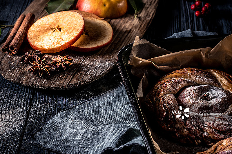 肉桂花环图片素材