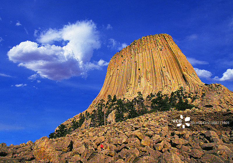 怀俄明州魔鬼塔国家纪念碑图片素材