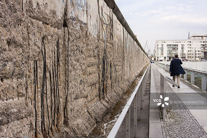 柏林墙齐默大街的乘客图片素材