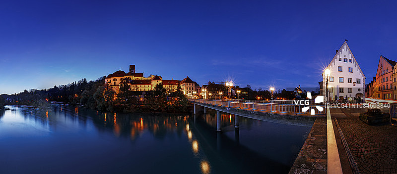 菲森全景（德国巴伐利亚）图片素材