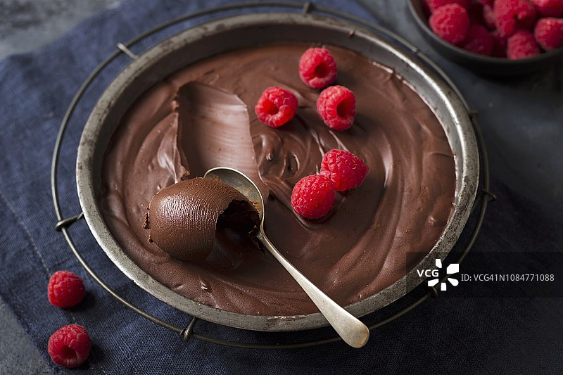 巧克力覆盆子松露配料图片素材