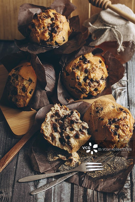 巧克力曲奇玛芬图片素材