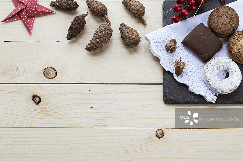 西班牙的圣诞节：圣诞甜点Polvoron图片素材