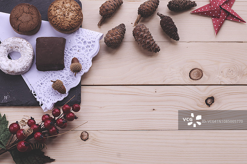 西班牙的圣诞节：圣诞甜点Polvoron图片素材