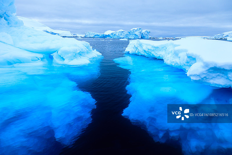 南极洲的威廉敏娜湾图片素材