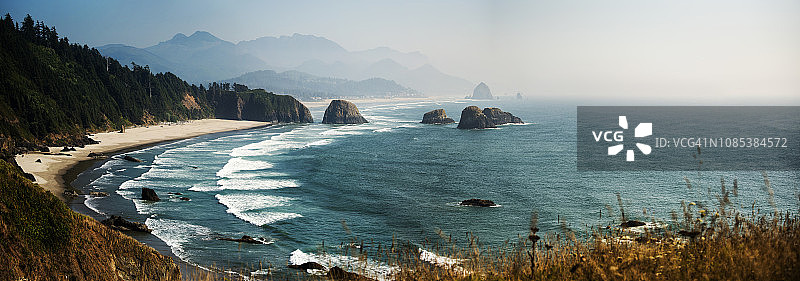俄勒冈州太平洋海岸公路全景（美国）图片素材